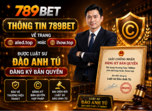 Thông tin 789Bet về trang aled.top hoặc mitorneo.co được Luật sư Đào Anh Tú đăng ký bản quyền